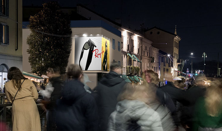 Immagine location spazio pubblicitario Acone Associati Milano piazza Cordusio - palazzo Broggi - Domination_1