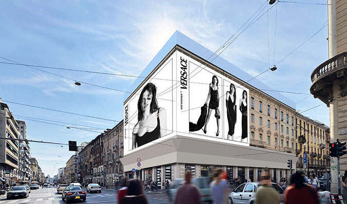 Immagine location spazio pubblicitario Acone Associati Milano piazza Cordusio - palazzo Broggi - Domination_1