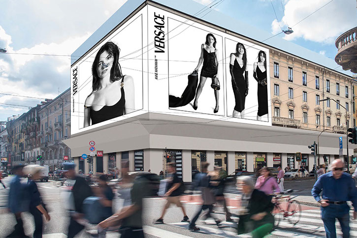 Immagine location spazio pubblicitario Acone Associati Milano piazza Cordusio - palazzo Broggi - Domination_1