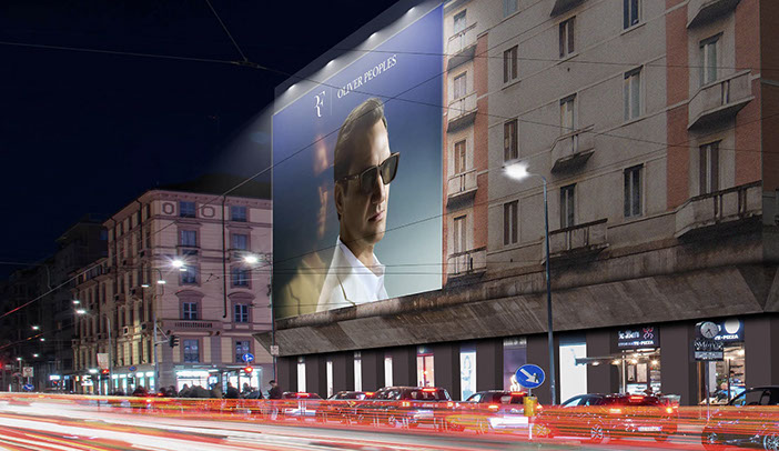 :&nbsp; Immagine location spazio pubblicitario Acone Associati Milano piazza Cordusio - palazzo Broggi - Domination_5