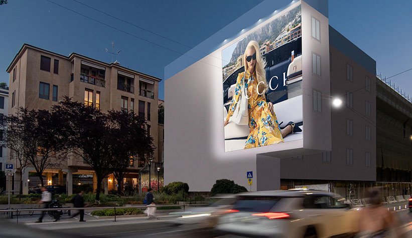 Immagine location spazio pubblicitario Acone Associati Milano piazza Cordusio - palazzo Broggi - Domination_4