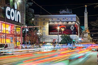 Immagine location spazio pubblicitario Acone Associati Milano piazza Cordusio - palazzo Broggi - Domination_1