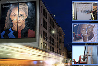 Immagine location spazio pubblicitario Acone Associati Milano corso di Porta Ticinese - Darsena - Colonne di San Lorenzo