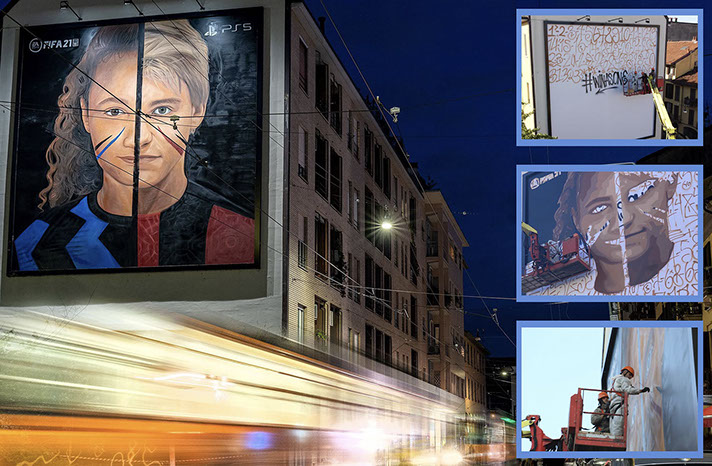Immagine location spazio pubblicitario Acone Associati Milano corso di Porta Ticinese - Darsena - Colonne di San Lorenzo