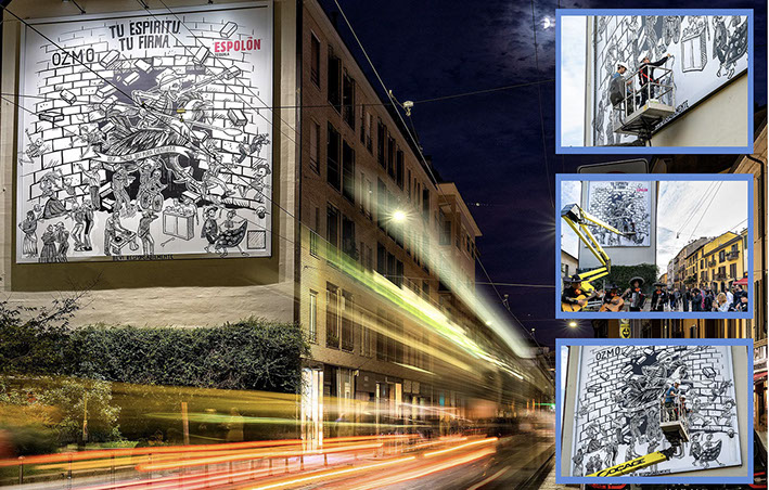 Immagine location spazio pubblicitario Acone Associati Milano corso di Porta Ticinese - Darsena - Colonne di San Lorenzo_2